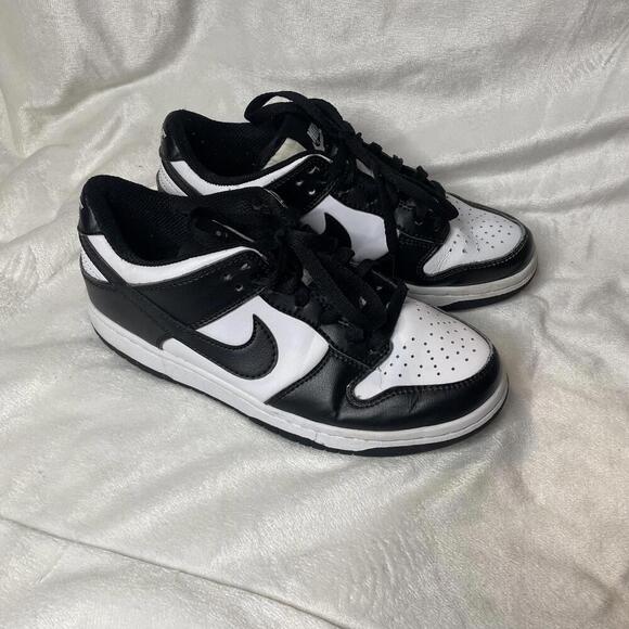 Nike Shoes - Nike Dunk Low Black and White (Panda) Sneakers Size 6.5